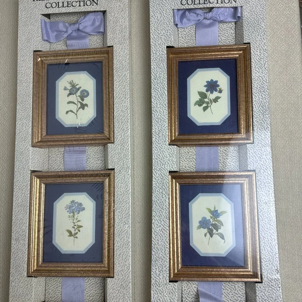 Vintage 1993s NEW Ribbon & Picture Collection Botanical ART Set